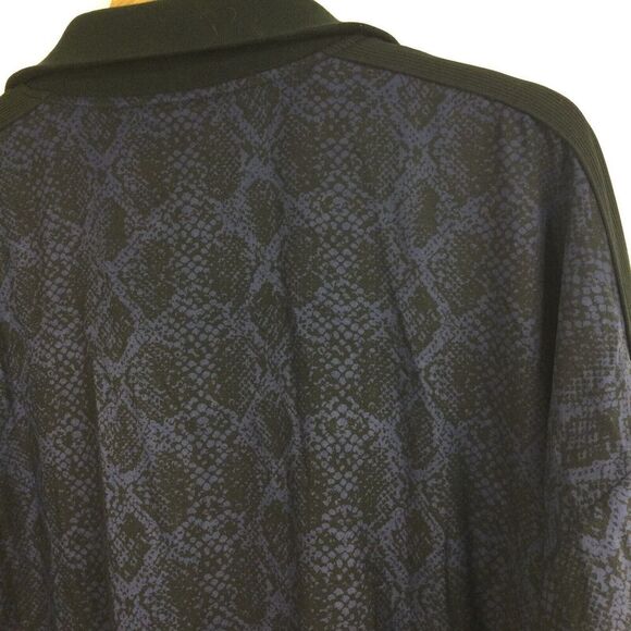 Athleta Women Brooklyn Bomber Track Python Print Full Zip Jacket Blue Sz XLarge - Picture 6 of 10